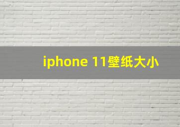 iphone 11壁纸大小